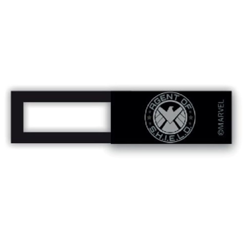 Webcam cover / schuifje  - licentie™ - S.H.I.E.L.D 02 - zwart