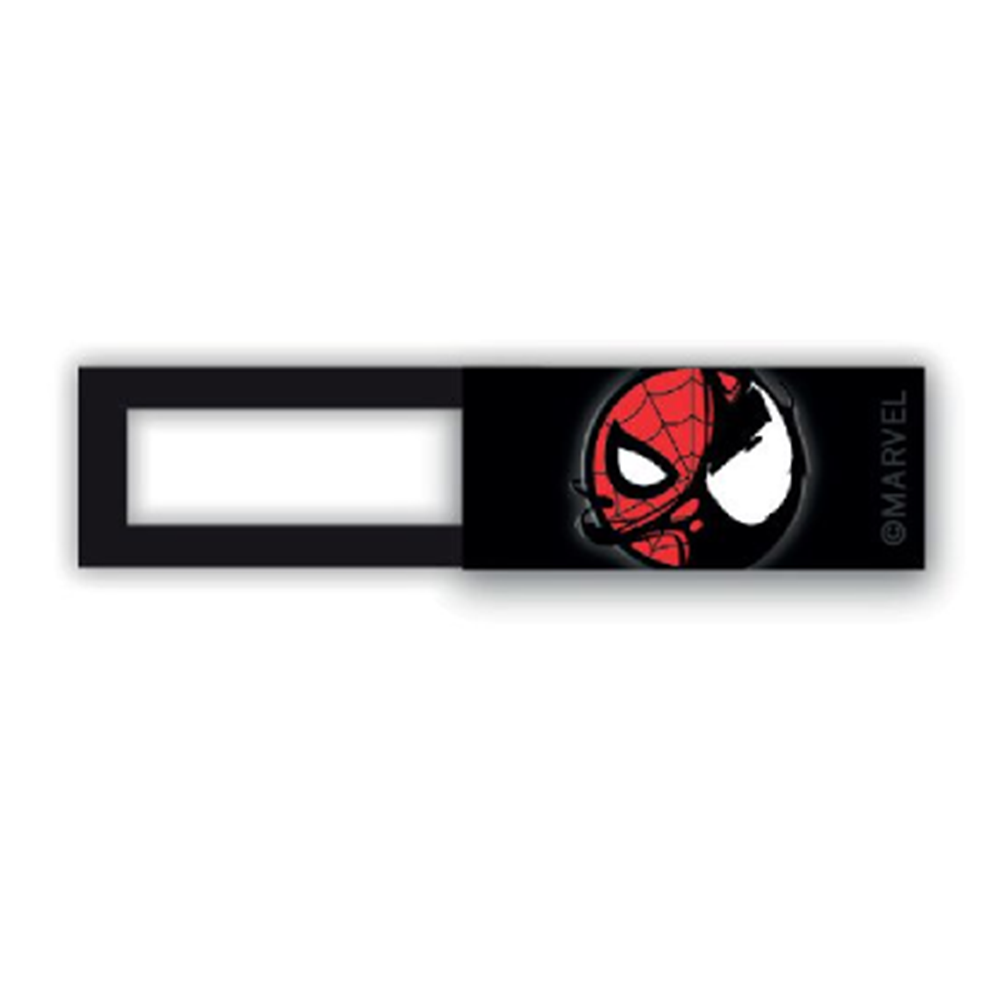 Webcam cover / schuifje  - licentie™ - Spiderman 02 - zwart