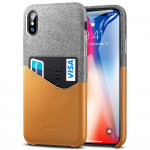 ESR Metro case voor Iphone XS Max - bruin/grijs