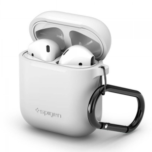 Spigen - Witte Silicone Case hoesje voor Apple AirPods