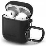 Spigen - Zwarte Silicone Case hoesje voor Apple AirPods