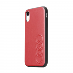 Originele AUDI lederen case voor iPhone 11- rood