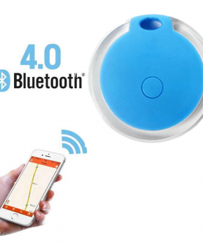 Mini tracker - bluetooth tracker - rond Crystal blauw