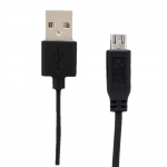 Qtrek micro-usb naar usb kabel 1,2m - Zwart