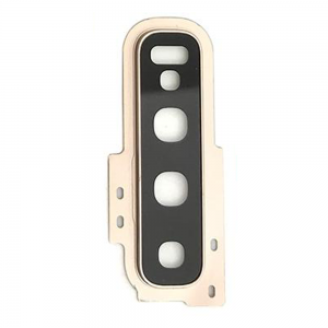 Achter camera cover met lens glas voor de Samsung Galaxy S10 - goud