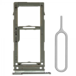 Single SIM + SD houder voor de Samsung Galaxy S10/S10 Plus - zilver