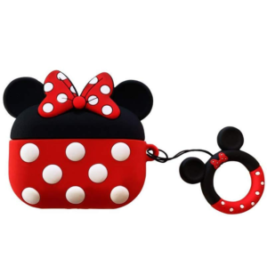 Cartoon Silicone Case voor Apple Airpods Pro - Rood strikje
