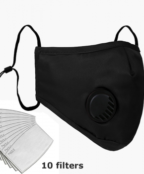N95 mondmasker / mondkapje herbruikbaar - zwart