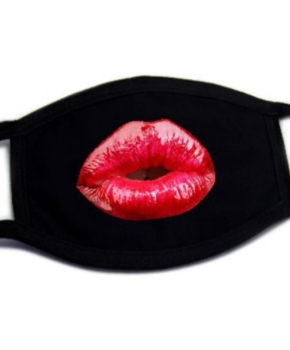 Katoenen fun Gezichtsmasker met oorlussen - kiss me