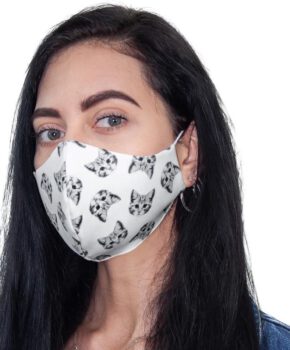 Streetwear katoenen wasbaar mondmasker - poezen