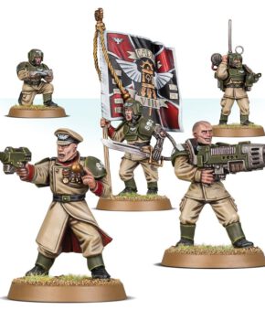 Warhammer 40K- Astra Militarum -Cadian Command Squad - verzamelfiguur