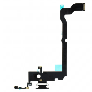 Voor Apple iPhone Xs Max dock-connector flexkabel - zwart
