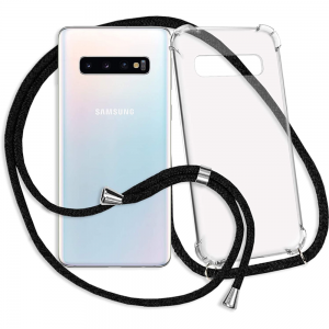 backcover met koord hoesje - voor Samsung Galaxy S10 Plus - Transparant