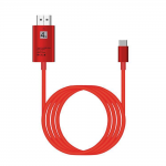 USB-C Type-C to HDMI HDTV AV TV Adapter kabel 4K - rood