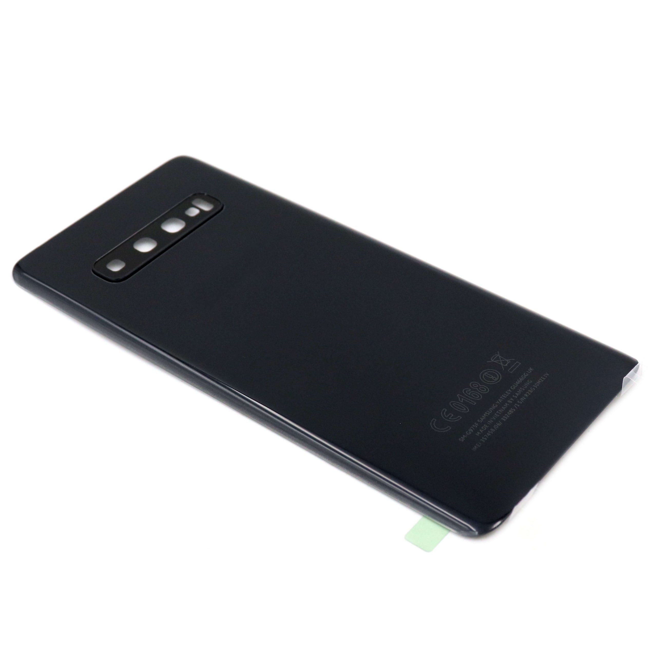 Voor Samsung Galaxy S10 Plus achterkant - batterij cover - zwart