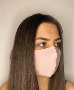 Ice Silk mondmasker - wasbaar - elastisch - klasse A - zacht roze