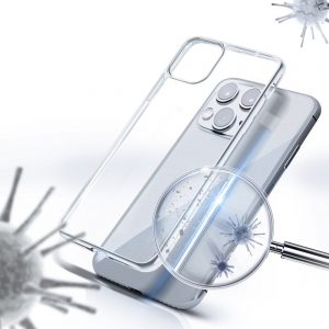 Forcell antibacteriële case voor IPHONE 12 PRO MAX - transparant
