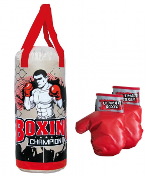 Junior boksset Enero bokszak 50x18cm inclusief handschoenen