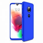 360 graden full body hoesje voor Motorola Moto G7 - blauw
