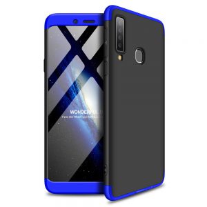 360 full body case voor Samsung Galaxy A9 2018 A920 - zwart / blauw