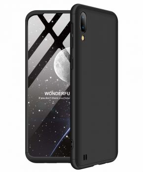 360 graden full body case voor de Samsung Galaxy M10 - zwart