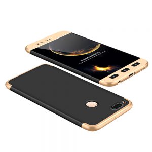 360 full body hoesje voor Xiaomi Mi A1 / Mi 5X zwart / goud