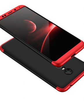 hoesje voor Xiaomi Redmi 5 Plus / Note 5 (single cam) - zwart / rood