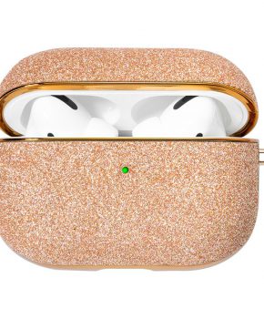 Kingxbar Bling shiny glitter case voor AirPods Pro - goud