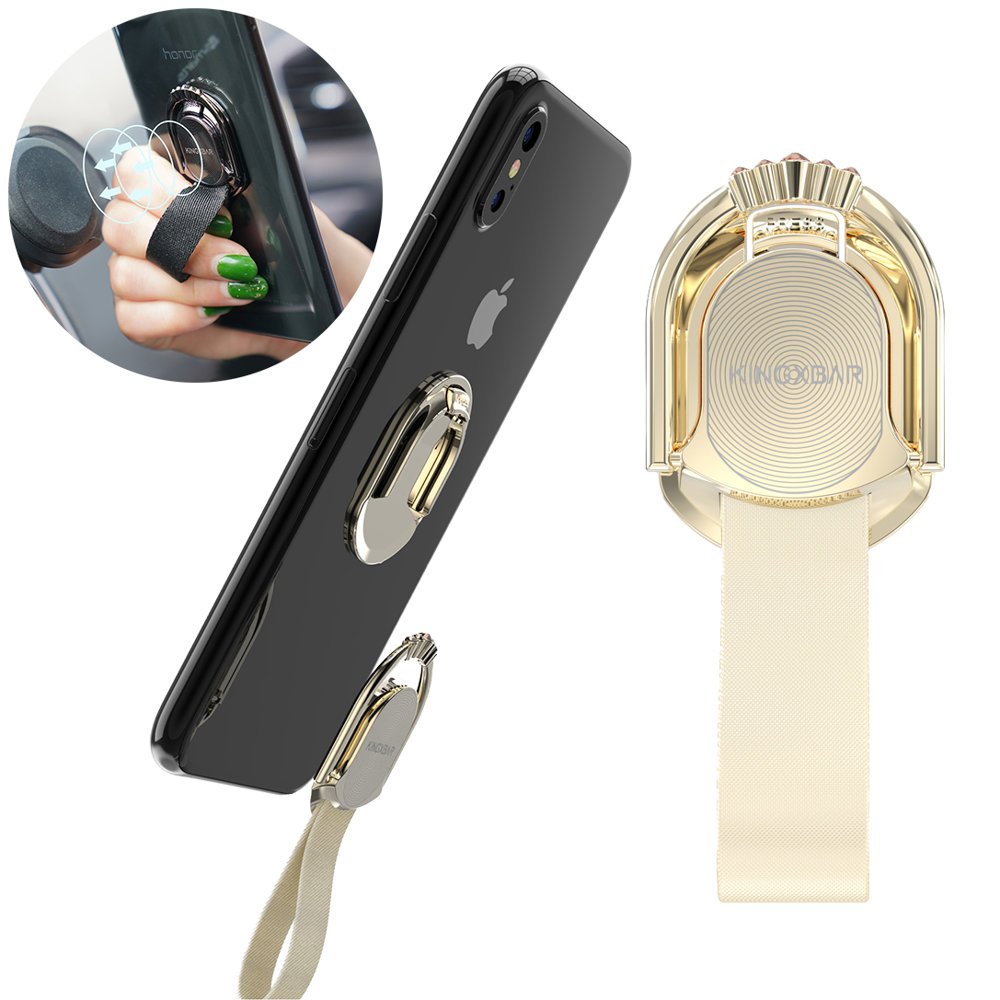 Kingxbar Princess Series zelfklevende ringhouder standaard goud