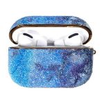 Kingxbar Bling regenboog shiny glitter case voor AirPods Pro - blauw