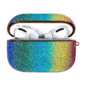 Kingxbar Bling shiny glitter case voor AirPods Pro - multicolour