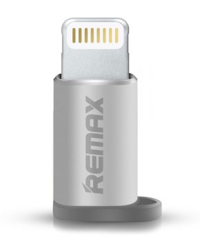 Micro USB female naar Lightning adapter - Remax - zilver