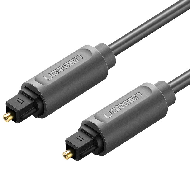 Ugreen digitale optische audiokabel 1 m Toslink SPDIF - grijs
