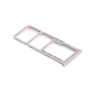 Voor Samsung A51 A515 / A71 A715 simkaarthouder - zilver + sim ejector