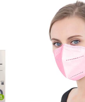 Viper Respirator 5-laags FFP2 gezichtsmasker roze 10 stuks