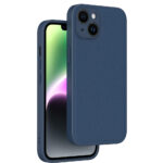 iPhone 14 Plus Premium Lederen Hardcase Donkerblauw - Afbeelding 2
