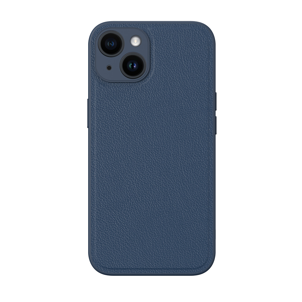 0106L9A02D_3914536404-2.jpg iPhone 14 Plus Premium Lederen Hardcase Donkerblauw - Afbeelding 1