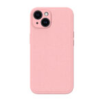 iPhone 14 Plus Premium Lederen Hardcase Roze - NOVANL SleekPU