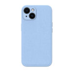 Premium SleekPU Lederen Hardcase iPhone 14 Plus Blauw