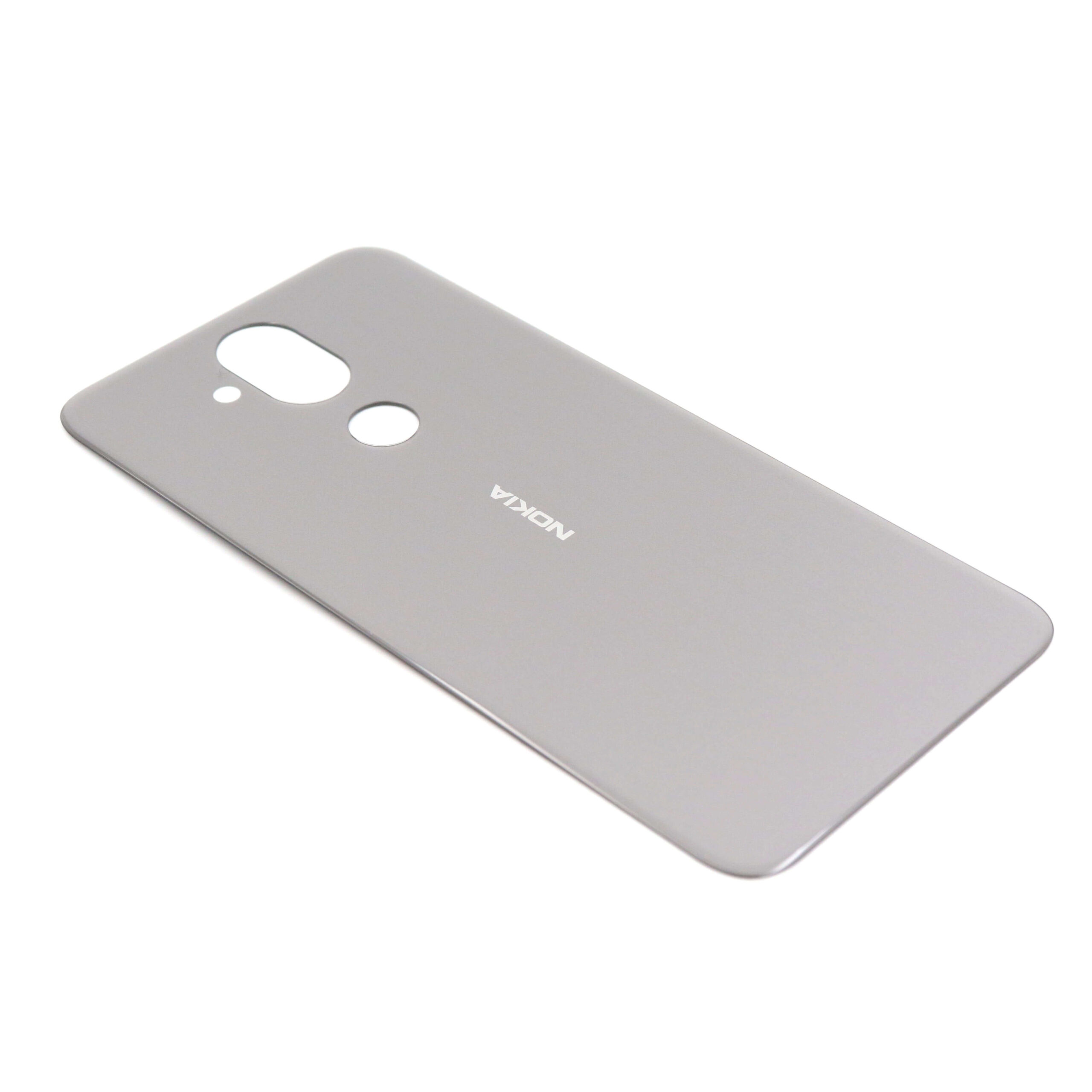 0107220372S_1-247.jpg Nokia 8.1 Achterkap Premium - Zilver OEM-Equivalent - Afbeelding 1