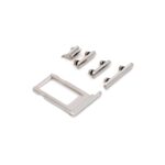 iPhone XS Zijknoppen Wit - Premium OEM-Equivalent Kwaliteit