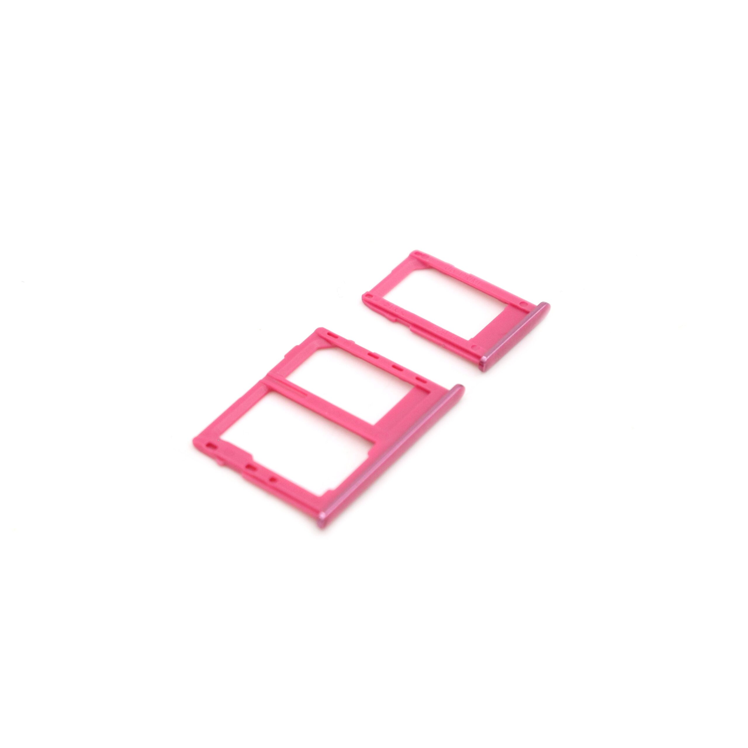 0202090537R_1.jpg Samsung Galaxy J6 Plus SIM-kaarthouder Premium OEM-Equivalent Rood - Afbeelding 1
