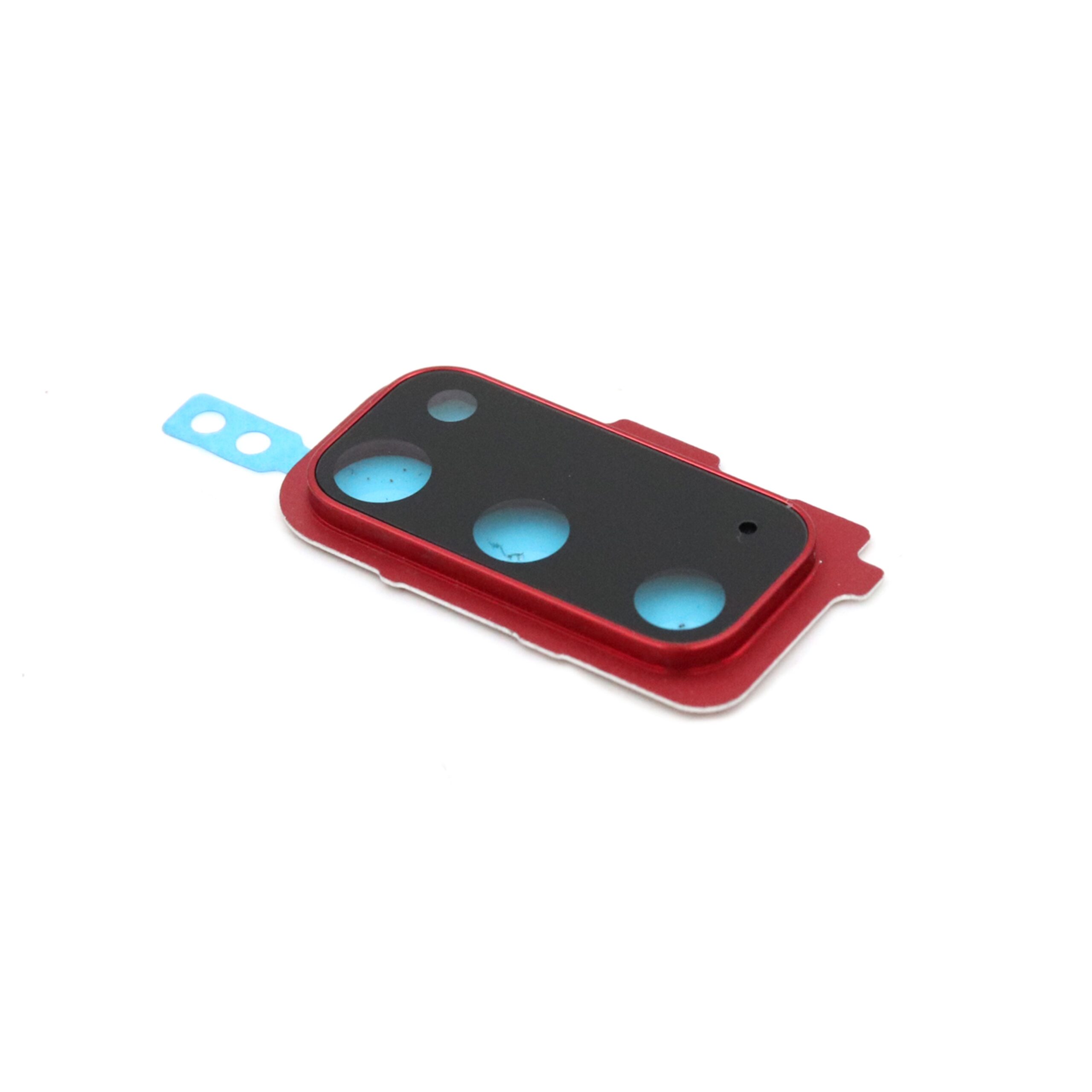 0202260525R_1-3.jpg Samsung Galaxy S20 Camera Lens Cover Premium OEM-Equivalent Rood - Afbeelding 1
