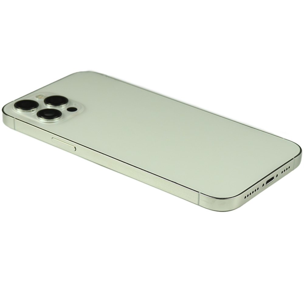 0301550637S_8030675505-1.jpg iPhone 12 Pro Max Achterkap Premium - Silver (A2411, A2342, A2410, A2412) - Afbeelding 1