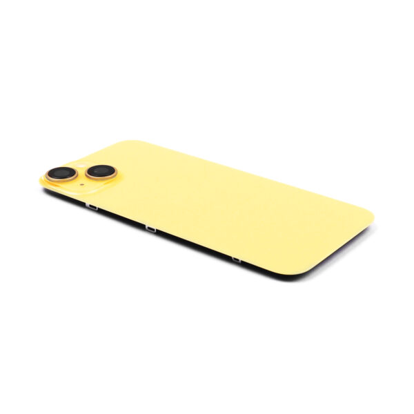 iPhone 14 Achterkap Premium met Camera lens en Wireless Charging - Geel