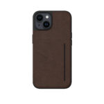 Premium Leather Wallet Case iPhone 14 Plus Bruin