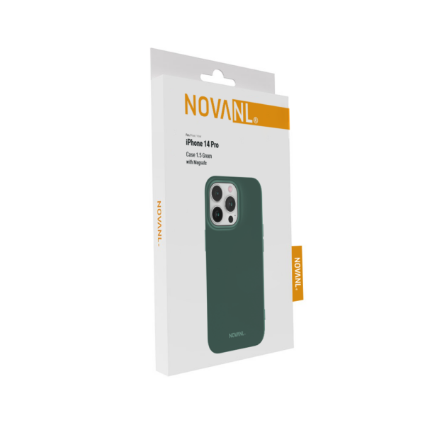 iPhone 14 Pro Premium Softcase met Magnetische Bevestiging - Groen