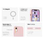iPhone XR Premium SoftTouch Case met Magnetics - Roze - Afbeelding 4
