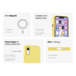 iPhone XR Premium SoftTouch Case met Magnetics - Geel - Afbeelding 4