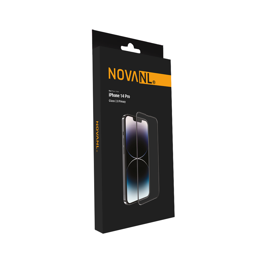 3449342689X_7052880107.png Privacy Tempered Glass iPhone 14 Pro - Edge to Edge Premium - Afbeelding 1
